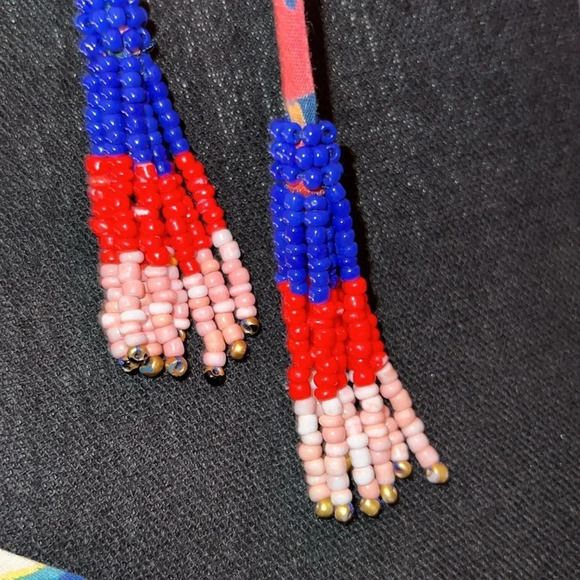 FARM Rio Women’s Tropical Square Neckline Puff Sleeve Pullover Blouse Medium - Picture 5 of 16